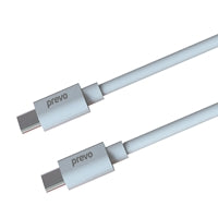 Prevo USB-C Cable 60W 1m White - Pure Copper Fast Charging Prevo USB-C Cable 60W 1m White - Pure Copper Fast Charging